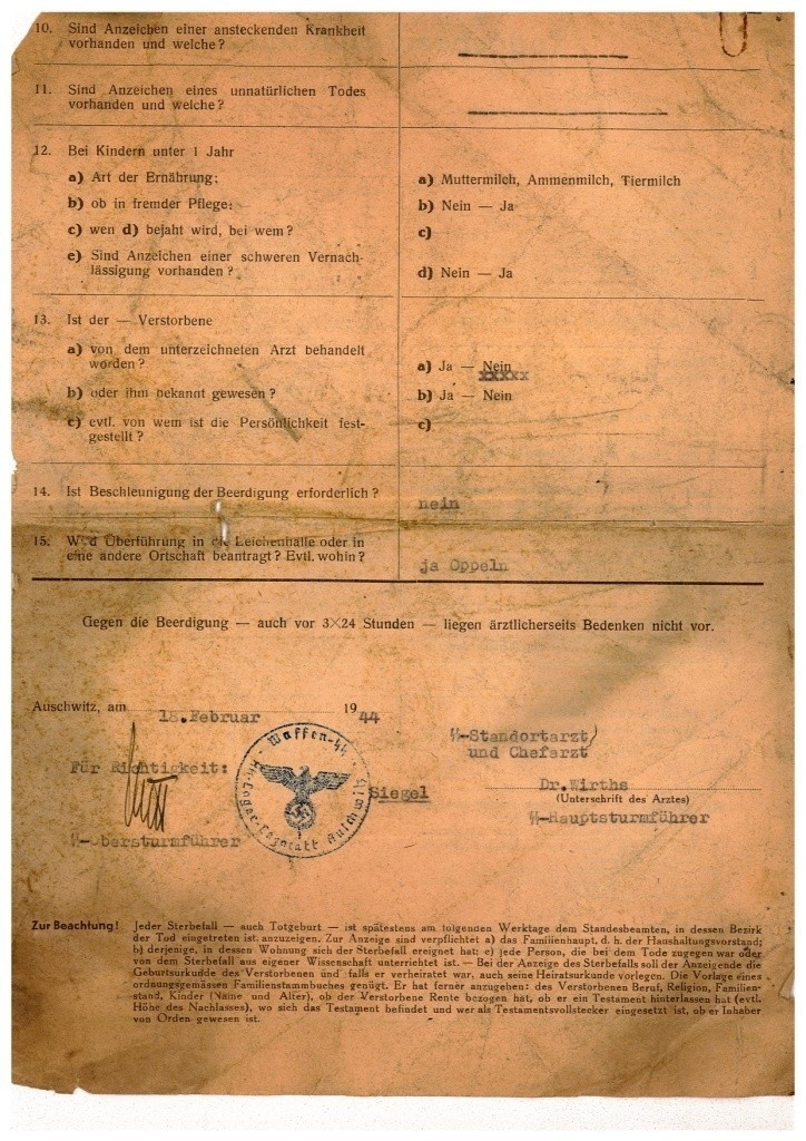 Dokumenty SS znalezione na strychu w Oświęcimiu ZOBACZ SKANY