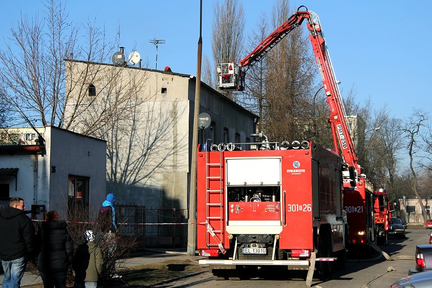 Pożar na Polnej 28 w Łodzi