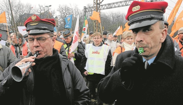 Kolejowe strajki i protesty odbywają się praktycznie każdego roku