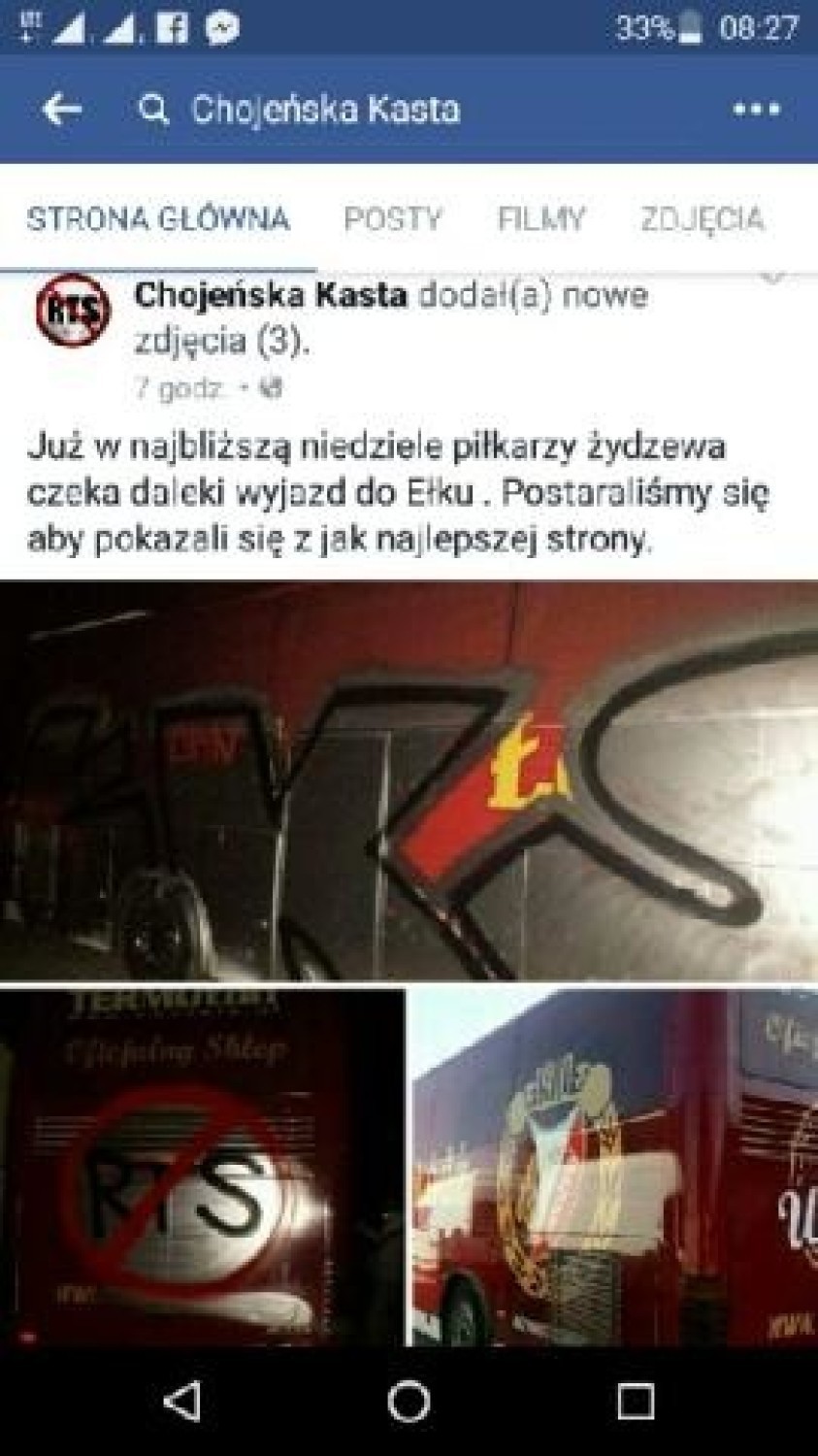 Autokar Widzewa zdewastowany przez "kibiców" ŁKS