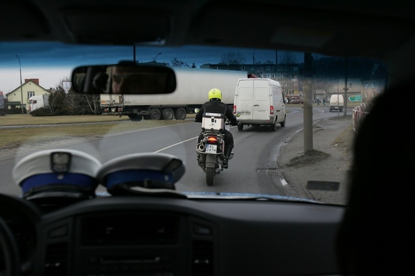 Pościg będzińskiej policji za motocyklistą [ZDJĘCIA i WIDEO]