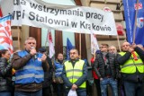 Hutnicy protestowali przeciwko wygaszeniu wielkiego pieca [ZDJĘCIA]