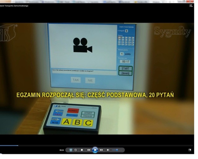 Filmową instrukcję obsługi nowego egzaminu teoretycznego na prawo jazdy przygotował WORD w Łodzi.