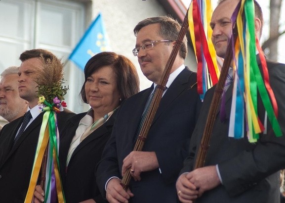 Prezydent Bronisław Komorowski wraz z małżonką