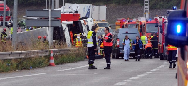 Wypadek autokaru we Francji