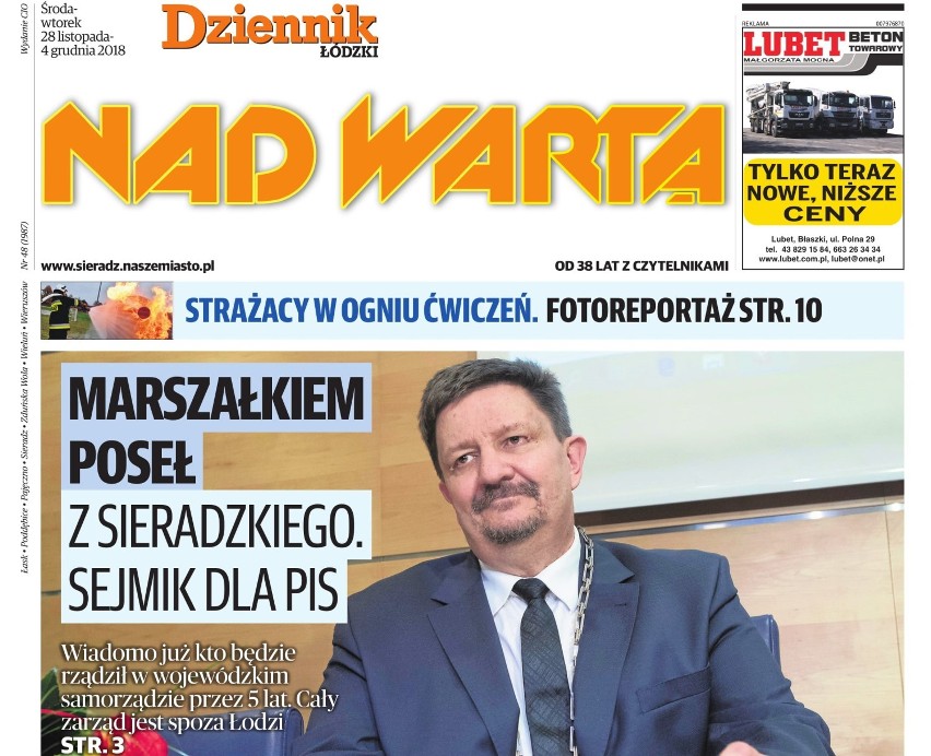 Czytaj dzisiaj w Nad Wartą                                  