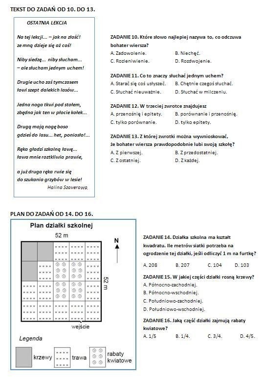 Szóstoklasisto! Rozwiąż test i sprawdź, co umiesz