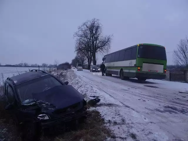 Wypadek na ulicy 70 Pułku Piechoty w Pleszewie