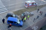 Trzy auta zderzyły się w centrum Kielc. Było spore zamieszanie (ZDJĘCIA)