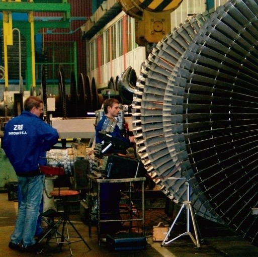 W Zakładach Remontowych Energetyki powstają m.in. ogromne turbiny