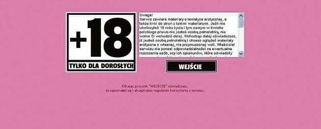 Portale erotyczne muszą zamieszczać takie ostrzeżenie. Czy to czeka Naszą-klasę?