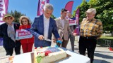 Europoseł Lewicy Marek Belka odwiedził Piotrków w ramach kampanii wyborczej do Parlamentu Europejskiego. ZDJĘCIA