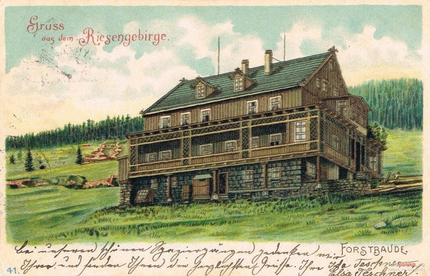 Lata 1898-1903 , Forstbaude - obecne Schronisko Strzecha...