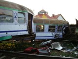 Spoza miasta: Wypadek kolejowy w Mostach koło Lęborka (zdjęcia)