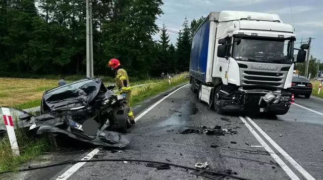 Wypadek na DK75 w Jurkowie, 11.06.2024