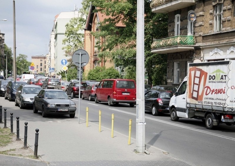 Poznań: Jeżyce i Grunwald zakorkowane