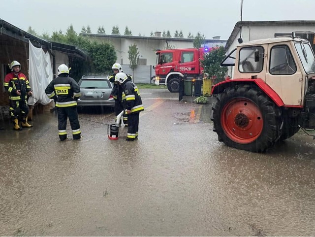 Strażacy z powiatu wąbrzeskiego we wtorek, 23 sierpnia wyjeżdżali do kilkunastu zdarzeń związanych z usuwaniem skutków silnego wiatru i ulew