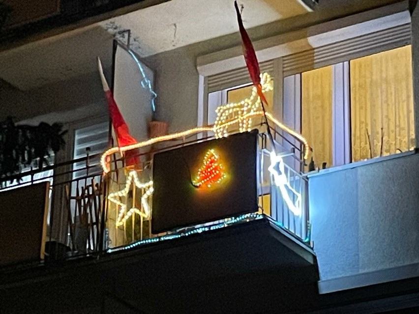 Świąteczny Wystrój Balkonów w Śremie. Tak prezentują się balkony zgłoszone do konkursu Klubu Relax i Spółdzielnii Mieszkaniowej [zdjęcia]