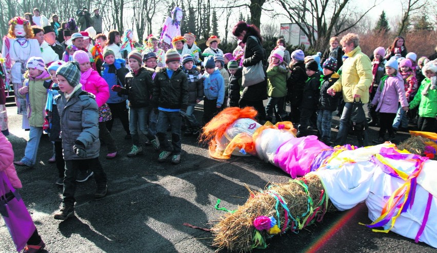 Największą w Polsce marzannę (prawie 6 m) utopiły...