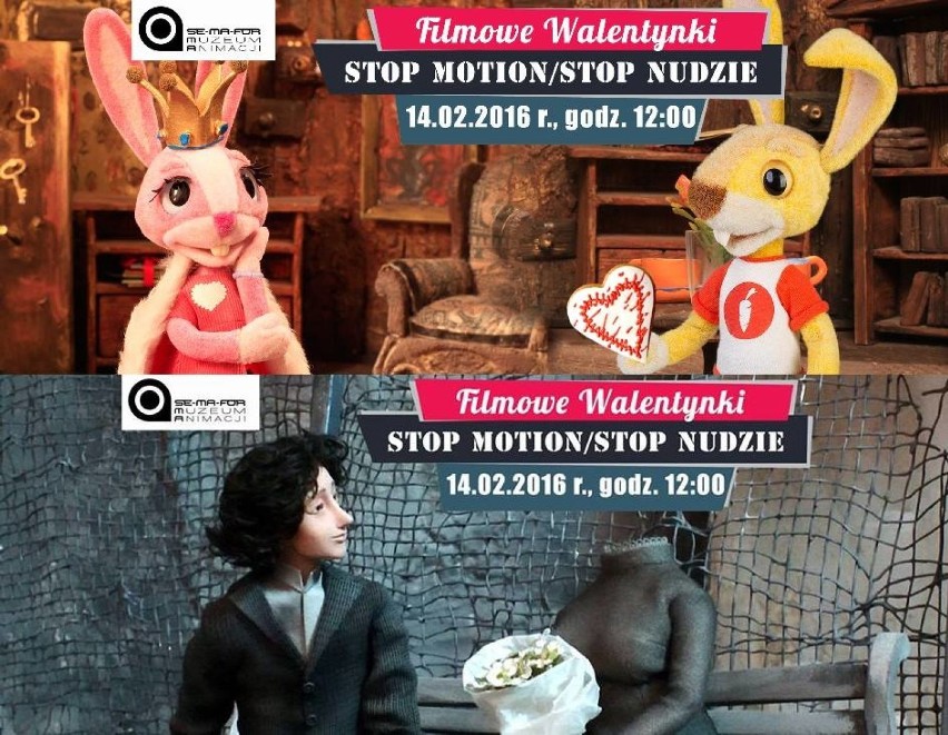 14 lutego, 12:00
FILMOWE WALENTYNKI: STOP MOTION / STOP...