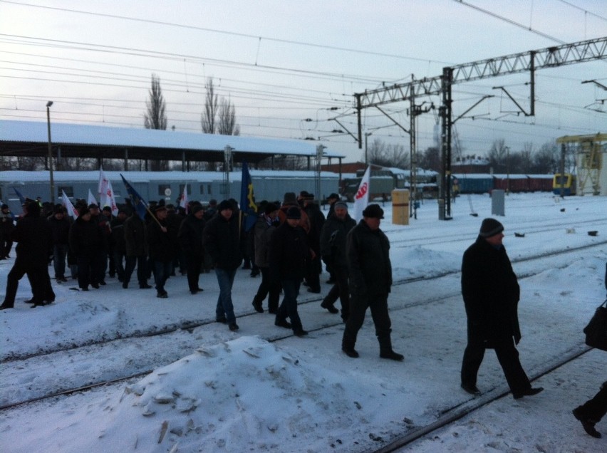 Strajk kolejarzy w Lublinie