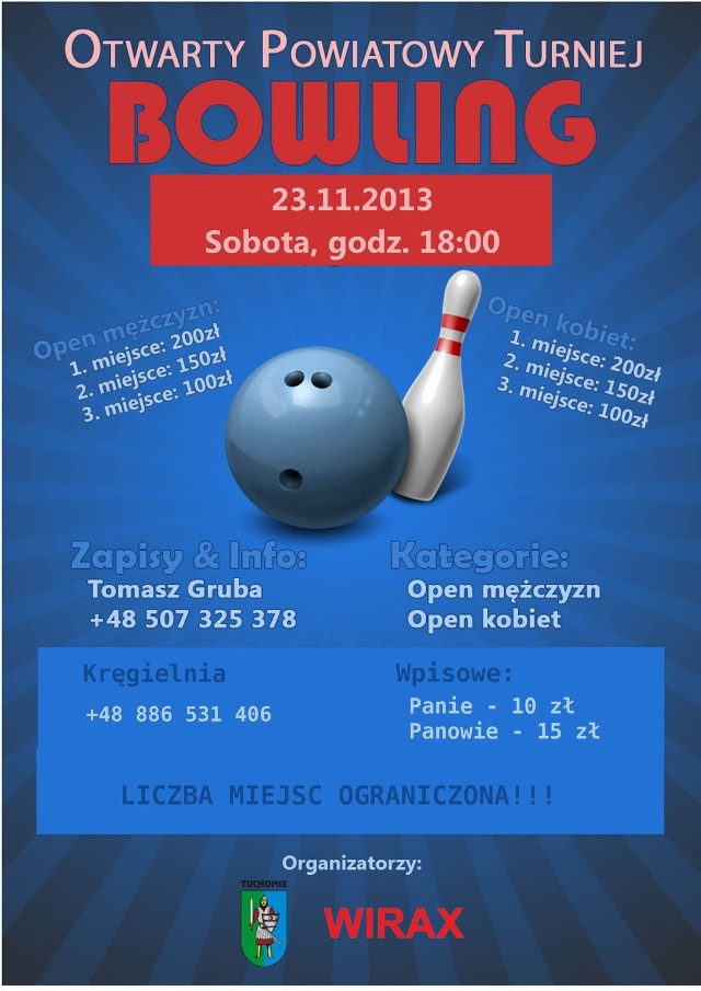 Powiatowy Turniej Bowling w Tuchomiu