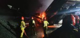 Groźny pożar w Sławkowie. Na terenie Euroterminalu płonął sortownik węgla - zobacz zdjęcia