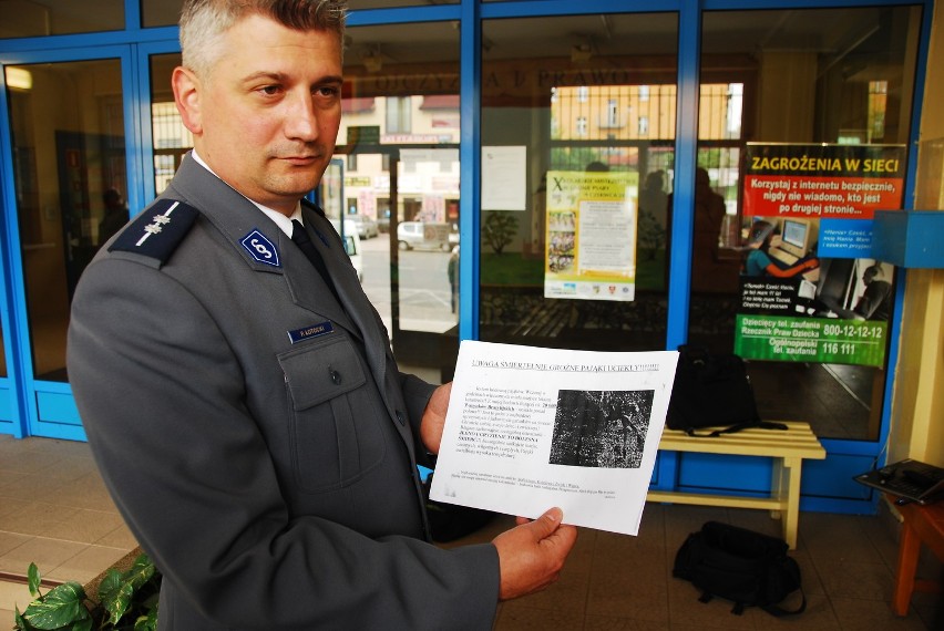 Jadowite pająki,  w Będzinie to żart