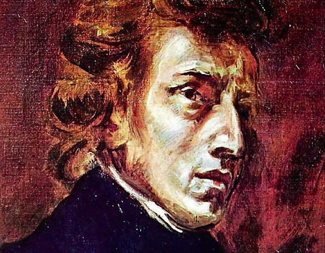 Portret Chopina - obraz autorstwa Eugene Delacroix