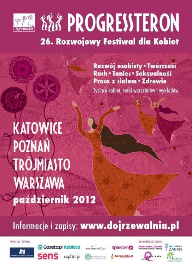 Festiwal PROGRESSteron to dwa jesienne weekendy: 19-21 oraz 26-28 października 2012.