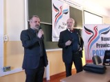 Janusz Korwin - Mikke w Pile zabiegał o wsparcie w eurowyborach
