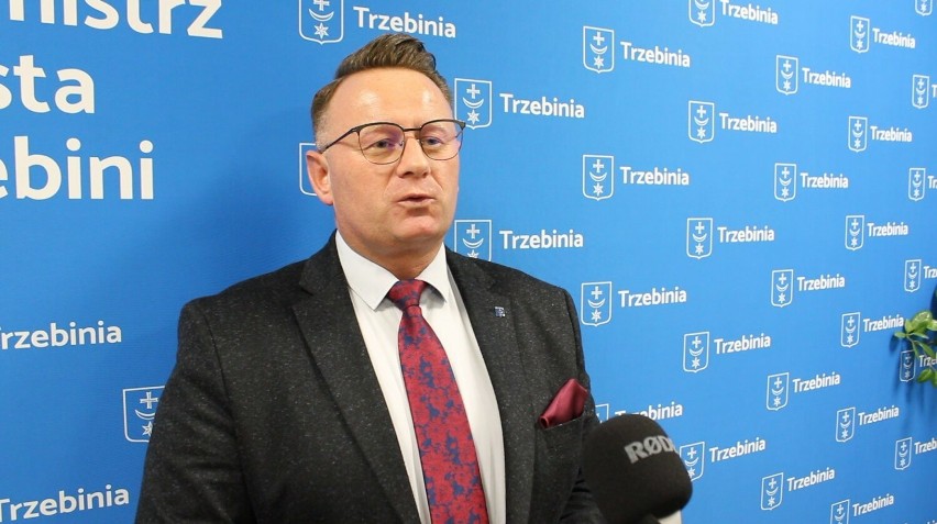 Burmistrz Trzebini Jarosław Okoczuk