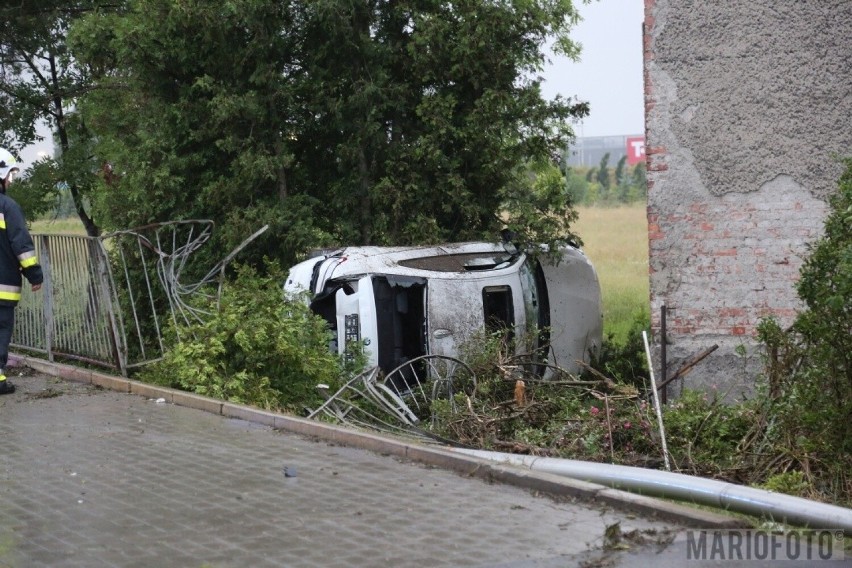 Kierowca BMW wylądował w ogródku przy ul. Wrocławskiej.