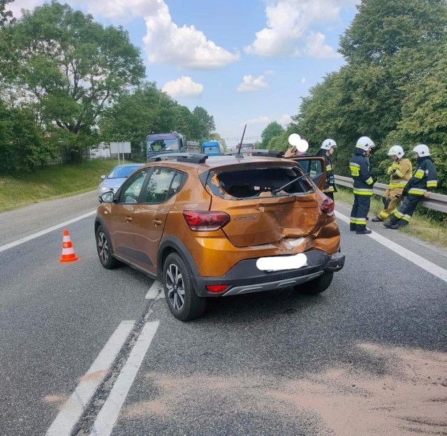 Wypadek na DK 94 w gminie Jerzmanowice-Przeginia