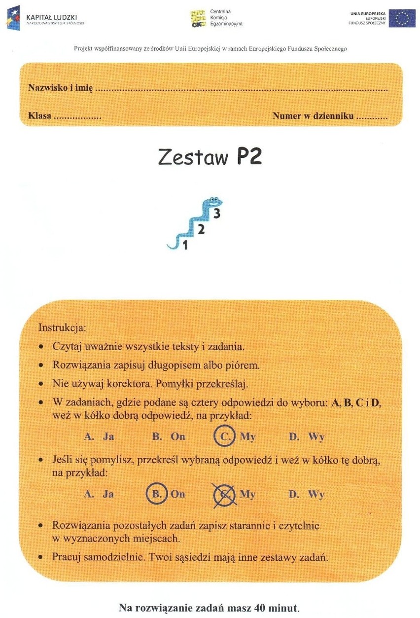 JĘZYK POLSKI ZESTAW II - strona 1