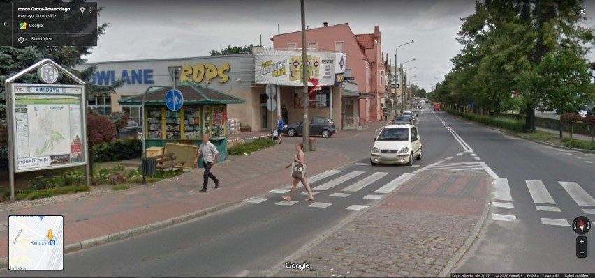 Przyłapani na ulicach Kwidzyna! Mieszkańcy uchwyceni przez Google Street View