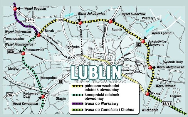 24,2 km będzie miała obwodnica między węzłami Dąbrowica i Witosa