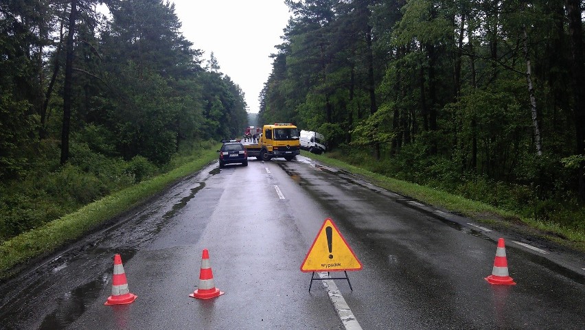 Tragiczny wypadek na drodze Olkusz - Wolbrom [ZDJĘCIA]
