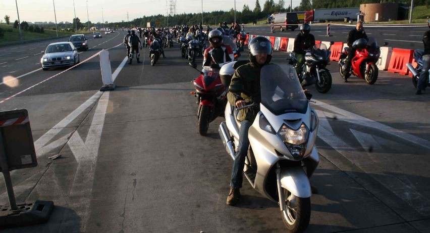 Zdjęcia z blokady autostrady A-4 w Mysłowicach 13 sierpnia 2009 r.