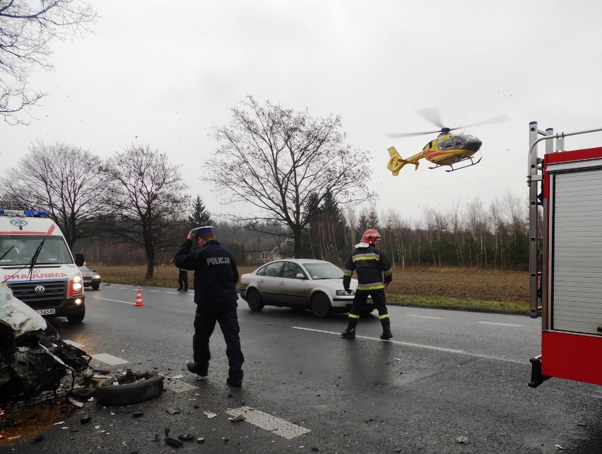 Policja ustala okoliczności wypadku w Wandzinie.