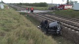 Zduny: Pijany kierowca wjechał pod pociąg [wideo]