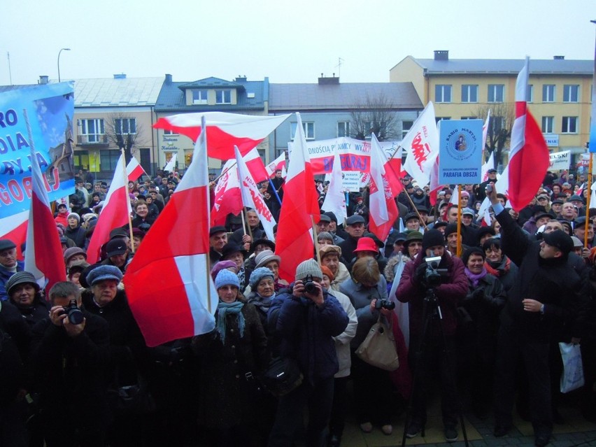 Biłgoraj: Marsz w obronie TV Trwam
