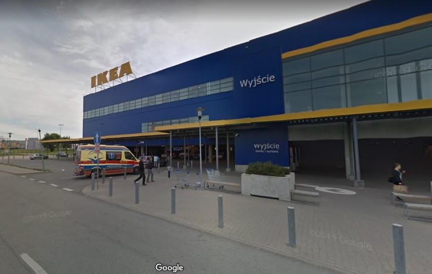 Kamery Google Street View na parkingu Ikei i Alei Bielany