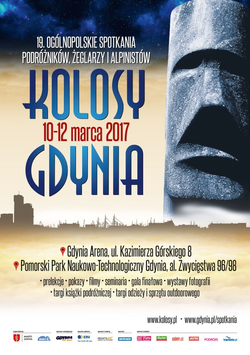 Kolosy w Gdyni [PROGRAM]. Trzy dni opowieści i filmów z najciekawszych polskich wypraw 2016 roku