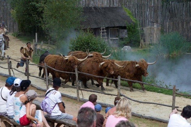 Sceny z widowisk organizowanych we francuskim Puy du Fou