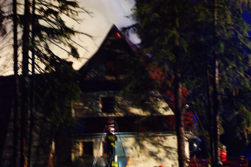 Zakopane: Pożar na Gubałówce! Spłonął dom z zabudowaniami gospodarczymi [ZDJĘCIA]