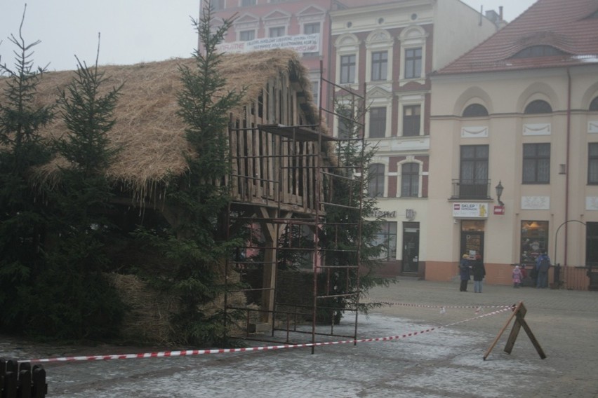 Szopka bożonarodzeniowa na nowym rynku w Toruniu [ZDJĘCIA]