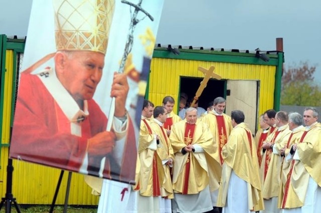 Ubiegłoroczne uroczystości na terenie budowy Centrum JPII