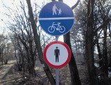Powiat poznański: Absurd na ścieżce pieszo-rowerowej
