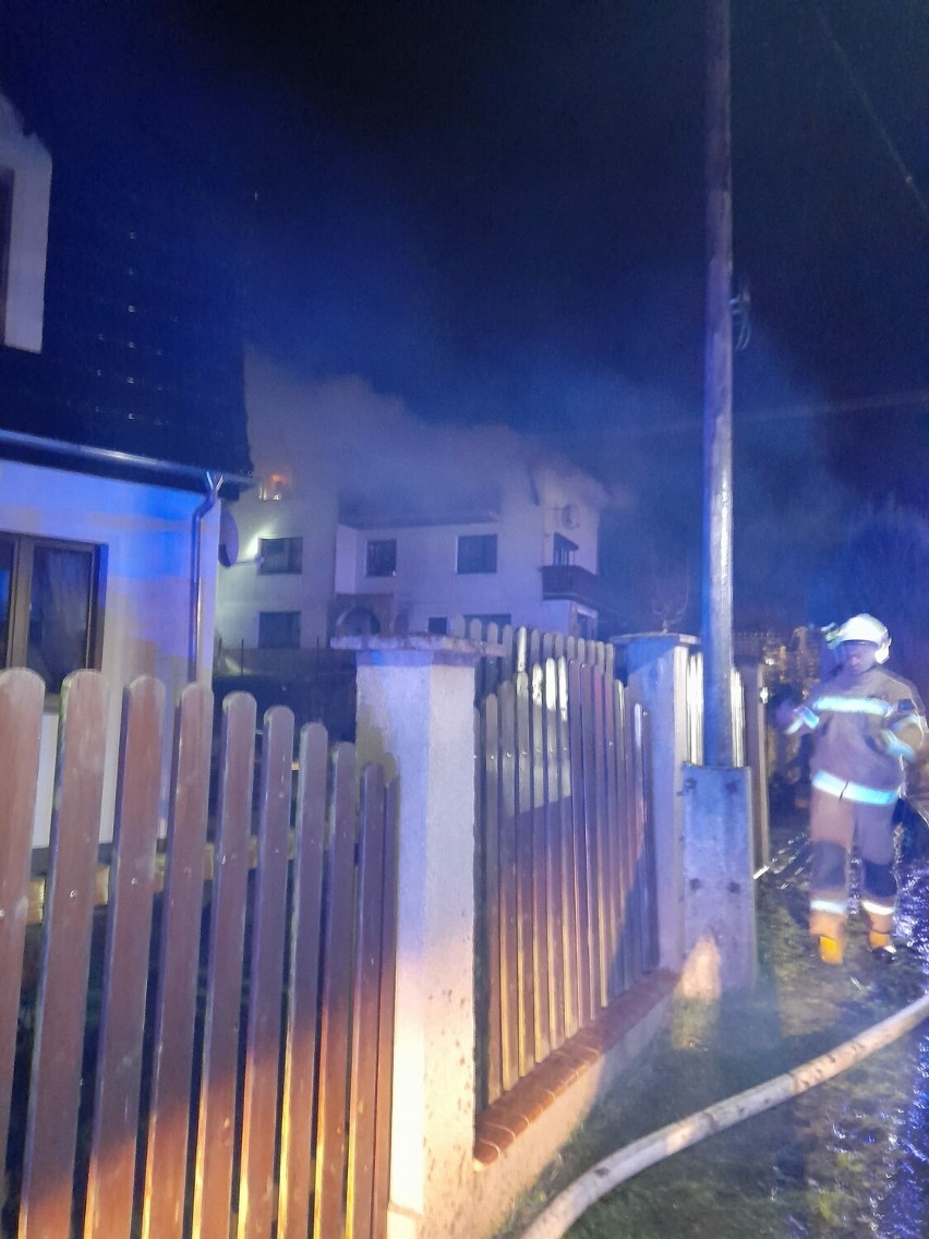Pożar budynku mieszkalnego w Szczyrku....